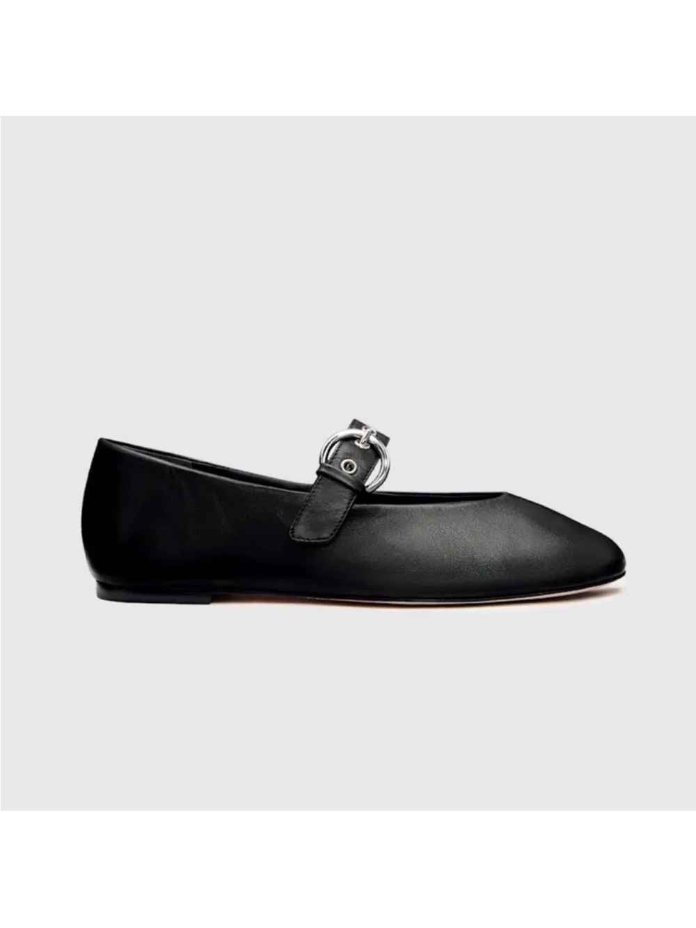 Reformation Bethany Ballet Flats Black Size 7 - Picture 12 of 12